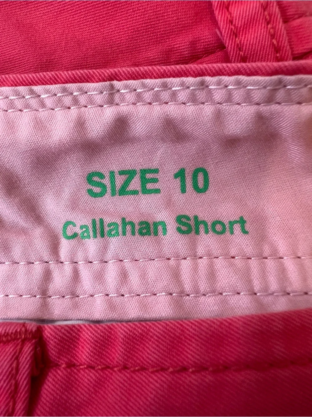 Lilly Pulitzer Callahan Shorts Size 10 Coral Pink 100% Cotton